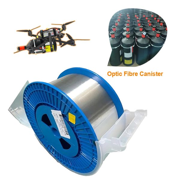 5km FPV Invisible Optical Fiber Module Canister for Sky to Ground Station Plastic Box with Unit FPV Optic Fiber
