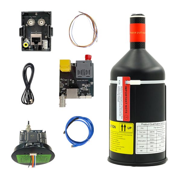 5km FPV Invisible Optical Fiber Module Canister for Sky to Ground Station Plastic Box with Unit FPV Optic Fiber
